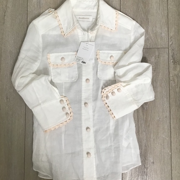 NWT Zimmermann Postcard blouse - Picture 1 of 5